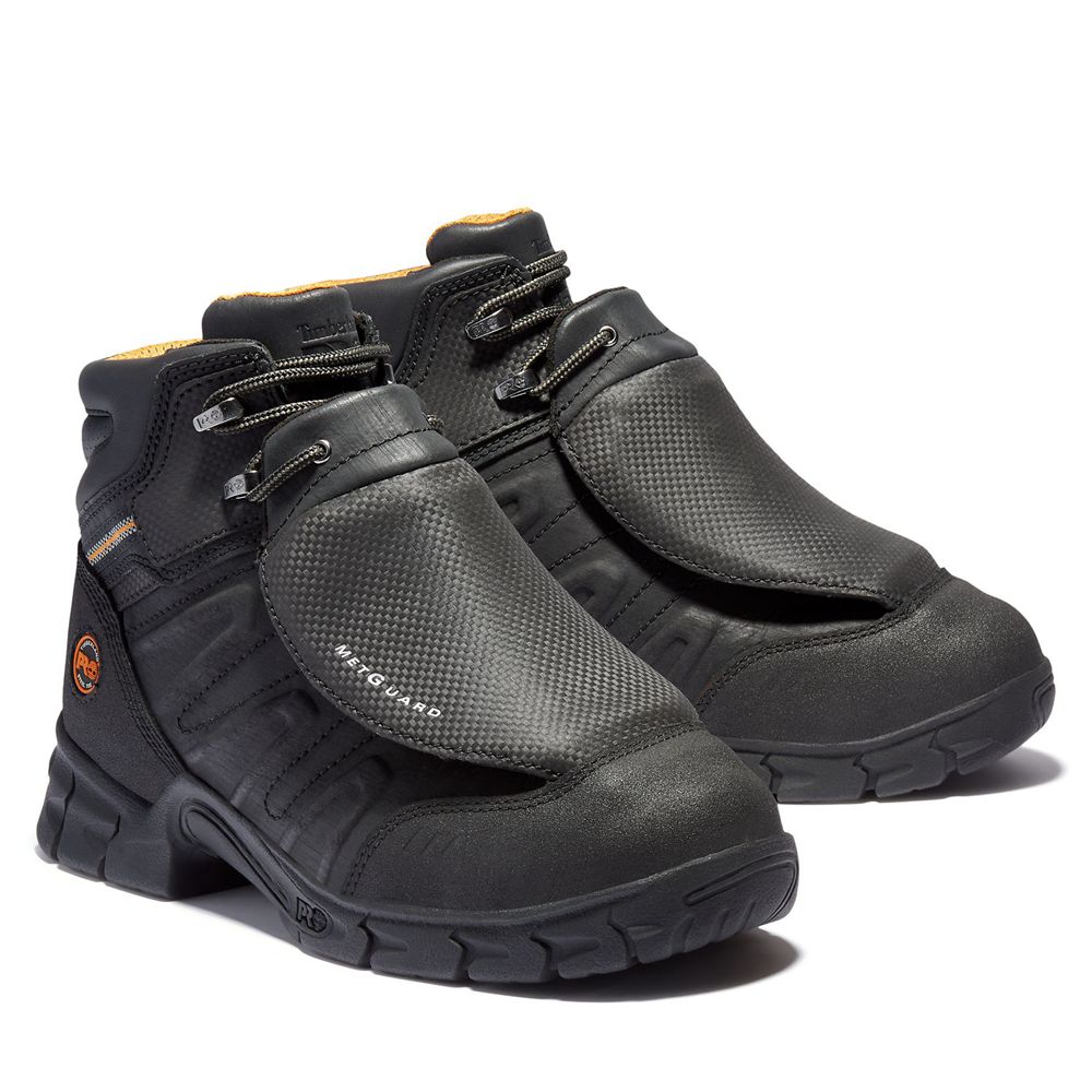 Botas de Trabajo Timberland Hombre Pro® Excave 6\" Met Guard Steel Toe Negras - Chile GAF-371852